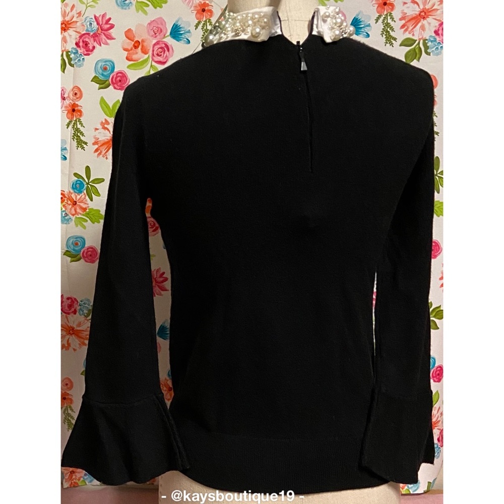 NWT kate spade Pearl Collar Sweater Size XXS - Picture 5 of 8